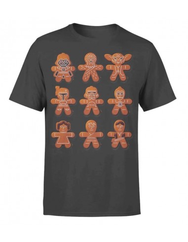 7835-Apparel - Camiseta Gris Star Wars Gingerbread T-S-5055689119524