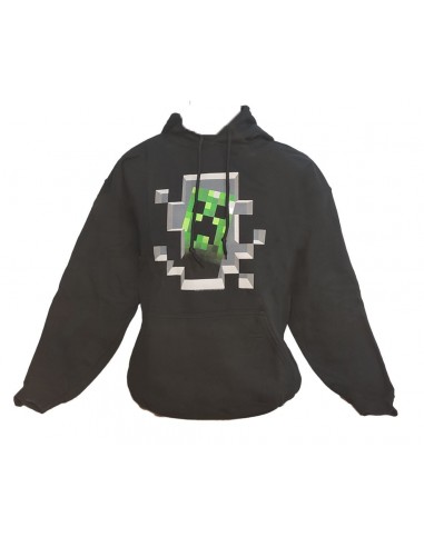 8902-Apparel - Sudadera Negra Minecraft Boys T 12/13 Años-5060351094269