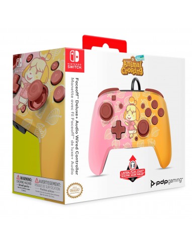 PDP Faceoff Deluxe Plus Audio Wired Controller Princess Peach