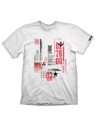 12927-Apparel - Camiseta Call of Duty: Cold War  ""Defcon-1"" Blanco XL (Blister)-4020628704650