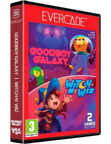 13973-Retro - Cartucho Evercade Goodboy Galaxy Witch n Wiz-5060990240362