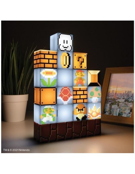 -14709-Merchandising - Lampara Super Mario Bros Build A Level-5055964788766