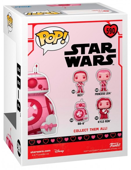 -11527-Figuras - Figura POP! Star Wars Valentines Star Wars BB-8 9 cm-0889698676113