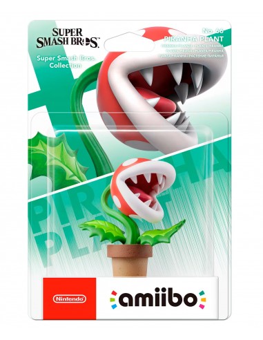 3335-Amiibos - Figura Amiibo Planta Piraña (Serie SSB)-0045496380724