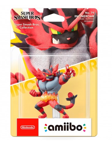 3311-Amiibos - Figura Amiibo Incineroar (Serie SSB)-0045496380878