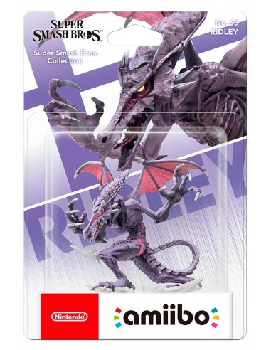 6814-Amiibos - Figura Amiibo Ridley (Coleccion SSB)-0045496380700