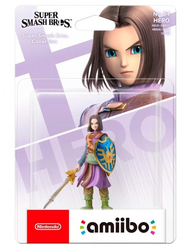 4645-Amiibos - Figura Amiibo Heroe Dragon Quest (Serie SSB)-0045496380922