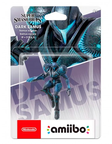 3744-Amiibos - Figura Amiibo Samus Oscura (Serie SSB)-0045496380861