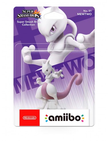 3517-Amiibos - Figura Amiibo Mewtwo (Serie SSB)-0045496353193