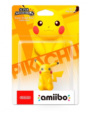 3518-Amiibos - Figura Amiibo Pikachu (Serie SSB)-0045496352455