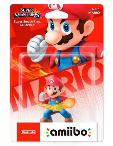 3519-Amiibos - Figura Amiibo Mario (Serie SSB)-0045496352363