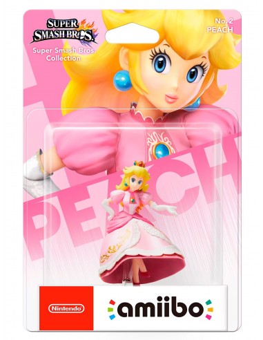 3521-Amiibos - Figura Amiibo Peach (Serie SSB)-0045496352370