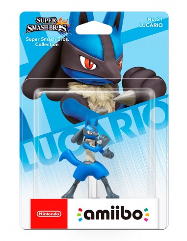 7369-Amiibos - Figura Amiibo Lucario (Serie SSB)-0045496352608