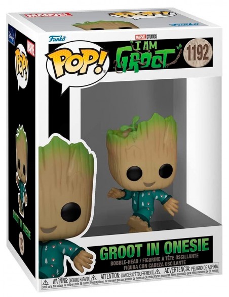 -11821-Figuras - Figura POP! Marvel I am Groot - Groot in Onesie (Dancing)-0889698706506