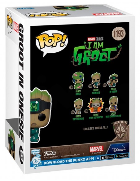 -11819-Figuras - Figura POP! Marvel I am Groot - Groot in Onesie with Book-0889698706513