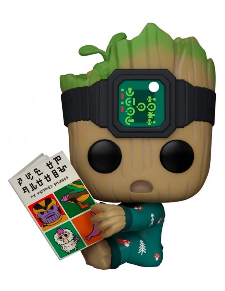 -11819-Figuras - Figura POP! Marvel I am Groot - Groot in Onesie with Book-0889698706513