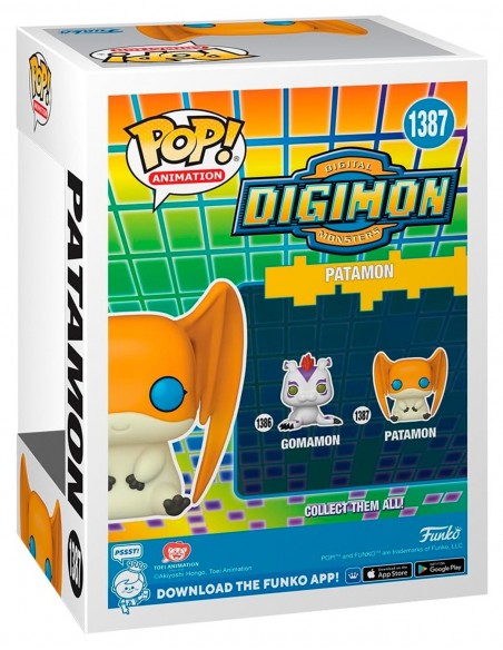 -13185-Figuras - Figura POP! Digimon - Patamon-0889698720571