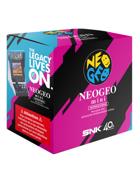 -2578-Retro - SNK Neo Geo Mini International Edition (Incluye 40 juegos) -4964808400010