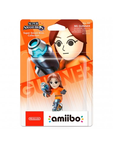 14724-Amiibos - Figura Amiibo Mii Gunman (Tiradora Mii) (Serie SSB)-0045496353124