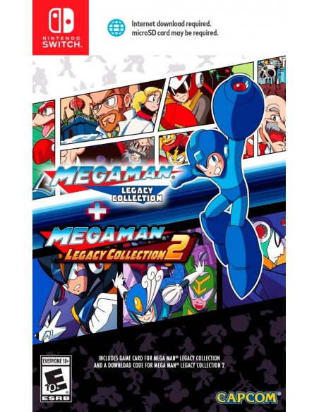 -1283-Switch - Mega Man: Legacy Collection 1- 2 - Import - USA-0013388410026