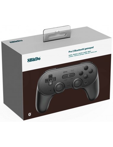 6587-Retro - 8Bitdo Mando Bluetooth Pro2 Negro-6922621501701