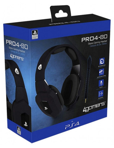 1258-PS4 - Auriculares Stereo Licenciado SONY PRO4-80 - NEGRO-5055269709176