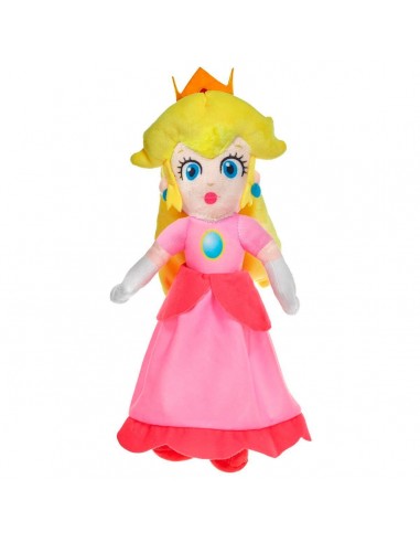 15102-Peluches - Peluche Super Mario - Princess Peach 20 cm-9506454473618