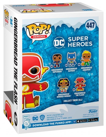 -11293-Figuras - Figura POP! DC Holiday The Flash Gingerbread-0889698643238