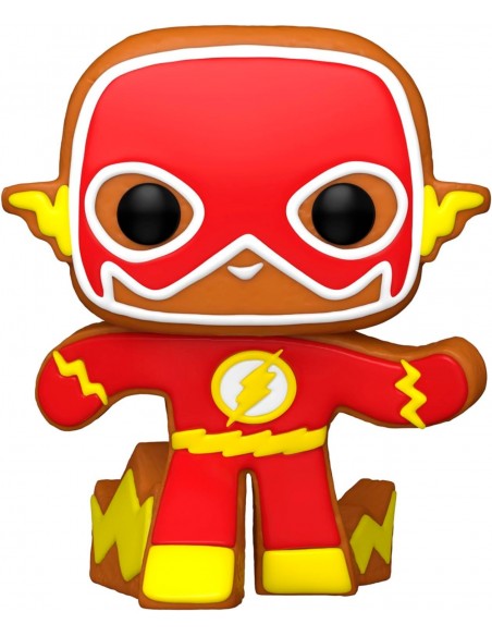 -11293-Figuras - Figura POP! DC Holiday The Flash Gingerbread-0889698643238