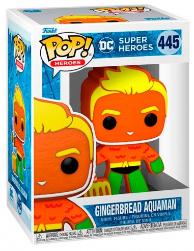 11294-Figuras - Figura POP! DC Holiday Aquaman Gingerbread-0889698643214