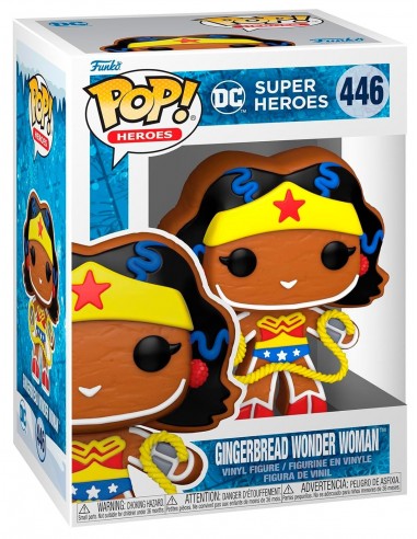 11295-Figuras - Figura POP! DC Holiday Wonder Woman Gingerbread-0889698643245