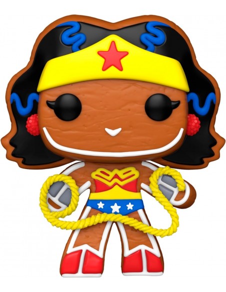 -11295-Figuras - Figura POP! DC Holiday Wonder Woman Gingerbread-0889698643245