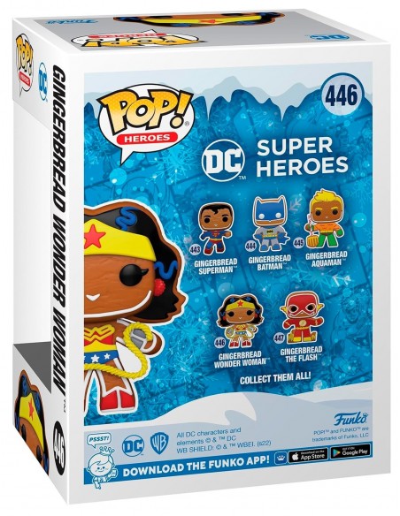 -11295-Figuras - Figura POP! DC Holiday Wonder Woman Gingerbread-0889698643245