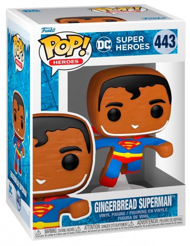 11290-Figuras - Figura POP! DC Holiday Superman Gingerbread-0889698643221