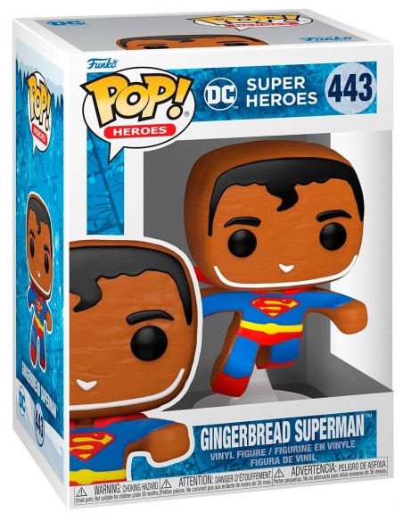 -11290-Figuras - Figura POP! DC Holiday Superman Gingerbread-0889698643221