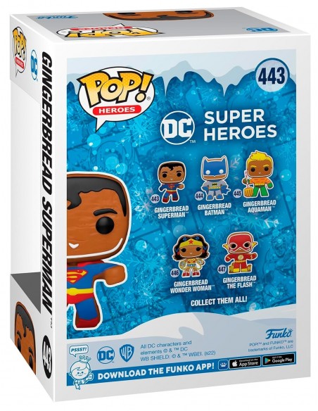 -11290-Figuras - Figura POP! DC Holiday Superman Gingerbread-0889698643221