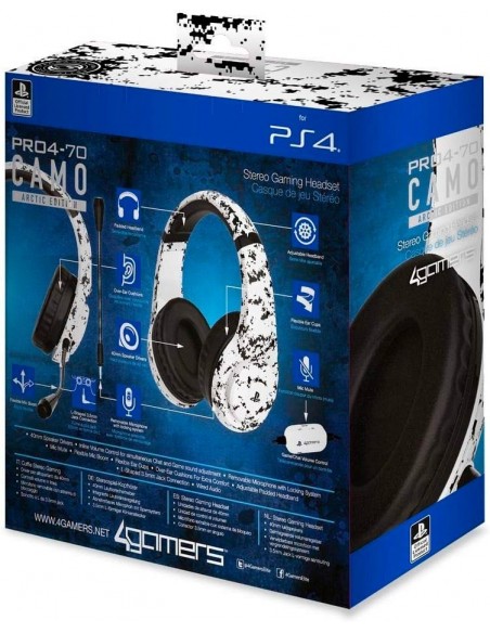 -3481-PS4 - PRO4 70 Artic Camo Auricular Gaming Licenciado-5055269709657