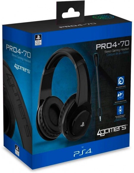 -3479-PS4 - PRO4 70 Negro Auricular Gaming Licenciado-5055269709183