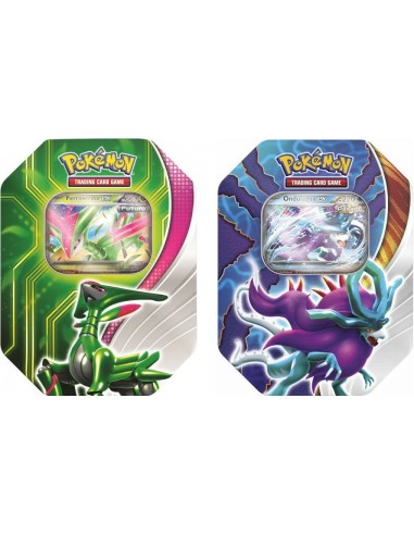 15193-Merchandising - Tarjeta Pokemon Juego De Cartas Colección Escarlata Y Purpura Assortment - Caja Metalica-0820650505058