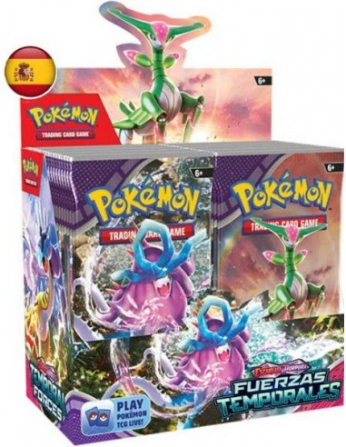 15199-Merchandising - Tarjeta Pokemon Juego De Cartas Colección Escarlata Y Purpura Fuerzas Temporales-0820650504754