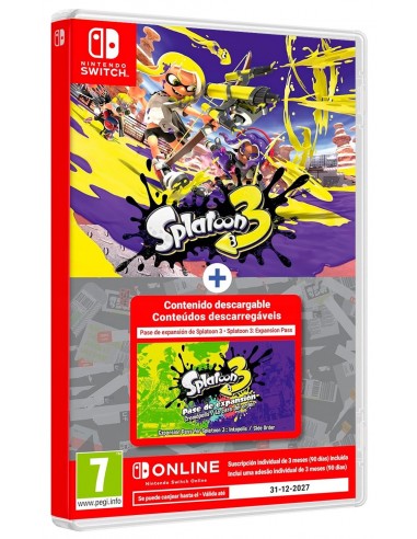 15362-Switch - Splatoon 3 + Expansion Pass + 3 meses NSO-0045496512378