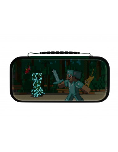 15457-Switch - Funda Travel Case Minecraft Forest Battle-0708056073268