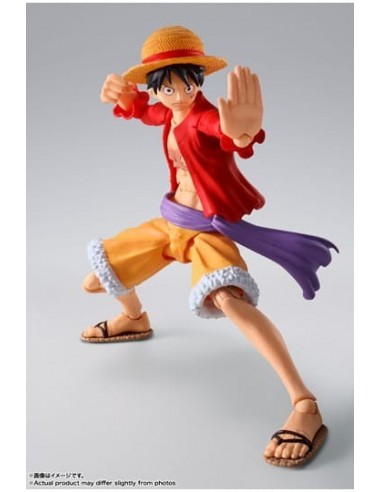 15488-Figuras - Figura Monkey D. Luffy Raid Of Onigashima 14,5 cm One Piece SH Figuarts-4573102649294