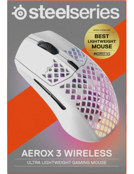 -15593-PC - Raton Gaming Aerox 3 Wireless Snow-5707119043298