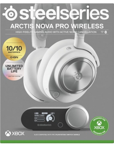 15575-Xbox - Auricular Wireless Arctis Nova Pro WL X White-5707119058056