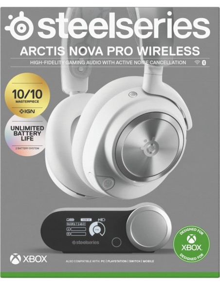 -15575-Xbox - Auricular Wireless Arctis Nova Pro WL X White-5707119058056