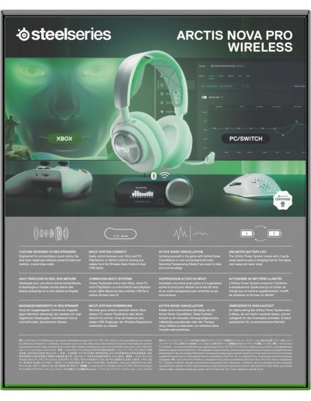 -15575-Xbox - Auricular Wireless Arctis Nova Pro WL X White-5707119058056