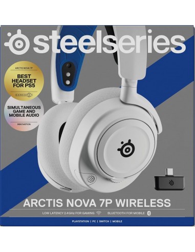 15573-PS5 - Auricular Wireless Arctis Nova 7P White-5707119056502