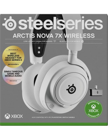 15570-Xbox - Auricular Wireless Arctis Nova 7X White-5707119056526