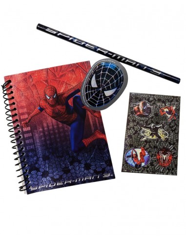 9864-Merchandising - Libreta Spiderman + Lapiz + Goma -5012128180293